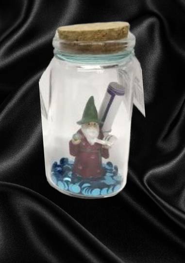 Magical Wizard in Bottle (Green Hat)